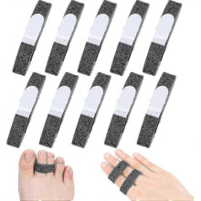 5pcs Buddy Tape Finger Straps Padded No-slip Hook Loop Reusable Splint Injured Fingers