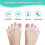 2 Pairs Gel Toe Separators Silicone for All Toes Toe Separators Correction Toe Separators 3