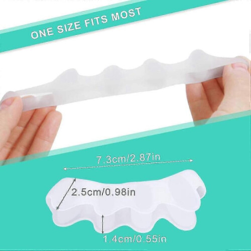 2 Pairs Gel Toe Separators Silicone for All Toes Toe Separators Correction Toe Separators 1