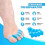 Toe Separator, Toe Spacers, Gel Toe Separators, Bunion Correctors, Toe Spacers Toe Straightener 4 Count (blue) 3