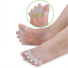 Silicone Toe Separators Straightener Toe Corrector Spacer 2pcs