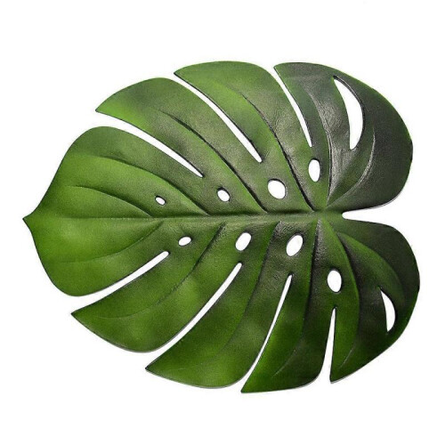 Artificial Plant Leaves Table Mats Heat Insulation Non-Slip Placemat Simulation Turtle Back Leaf Table Mats