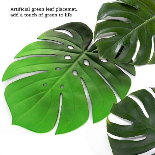 Artificial Plant Leaves Table Mats Heat Insulation Non-Slip Placemat Simulation Turtle Back Leaf Table Mats 2