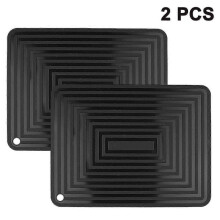 2 Pieces Large Trivets Made of Heat-resistant Silicone, 23 X 30.5 Cm