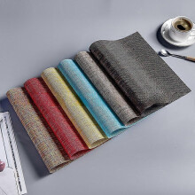 Heat Insulated Western Dining Mat pvc Dining Table Mat Mat Bowl Plate Mat Thickened Eager Dining Room Dining Cloth Mat Oil-proof Coaster