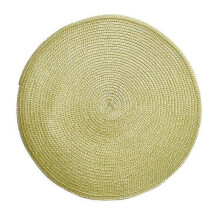 Round Placemat Style pp Woven Placemat Restaurant Dining Table Mat Household Waterproof and Oil-proof Placemat Kitchen Heat Insulation Mat