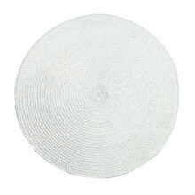 Round Placemat Style pp Woven Placemat Restaurant Dining Table Mat Household Waterproof and Oil-proof Placemat Kitchen Heat Insulation Mat