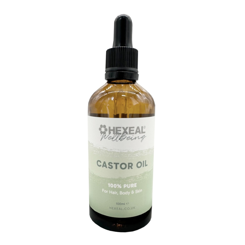Hexeal Castor Oil 100Ml Â 100% Pure, Cold Pressed & Food Grade