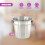 GEEZY GEEZY Stainless Steel Mini Ice Bucket with Handle Kitchen Bar Ice Cube Serving Bucket 2