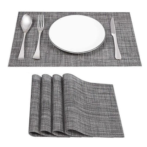 4-piece Set Heat-Resistant Stain Resistant Placemats for Kitchen Table 1