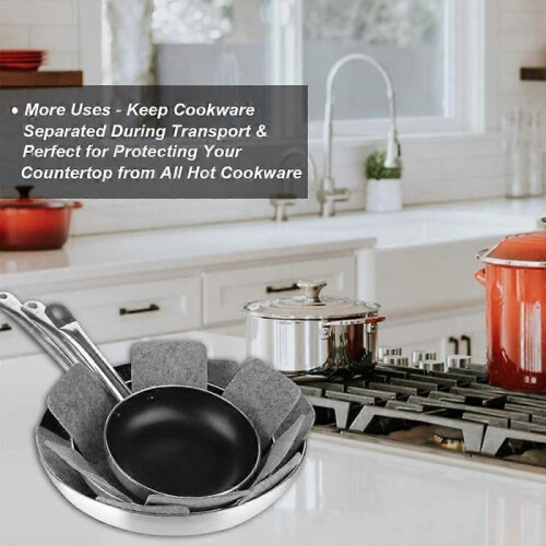 2pcs Pot and Pan Protectors, Pot Dividers Pads/Stacking Pan Protectors 2