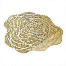 Decorative Placemats PVC Coaster Bowl Mat Heat Insulation Mat Table Mat Western Dinner Mat Tableware Mat Rose Model