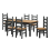 Mercers Furniture Corona Charcoal 6'0" Dining Table & 6 Chairs 2