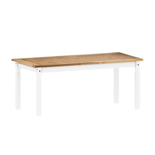 Mercers Furniture Corona White 6'0" Dining Table & 6 Chairs Set Solid Wood Pine Wooden 2