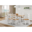 Mercers Furniture Corona White 6'0" Dining Table & 6 Chairs Set Solid Wood Pine Wooden 1