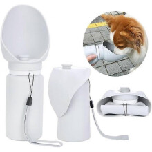 1PCS Water Bottle for Dog 550ml, Foldable Drinking Bottle with Silicone Design, Dog Bottle for Daily Walking(550ml)