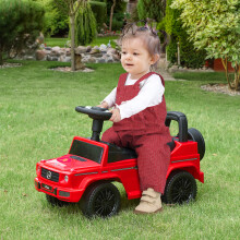 HOMCOM Benz G350 Kids Ride on Sliding Car w/ Under Seat Storage No Power Red