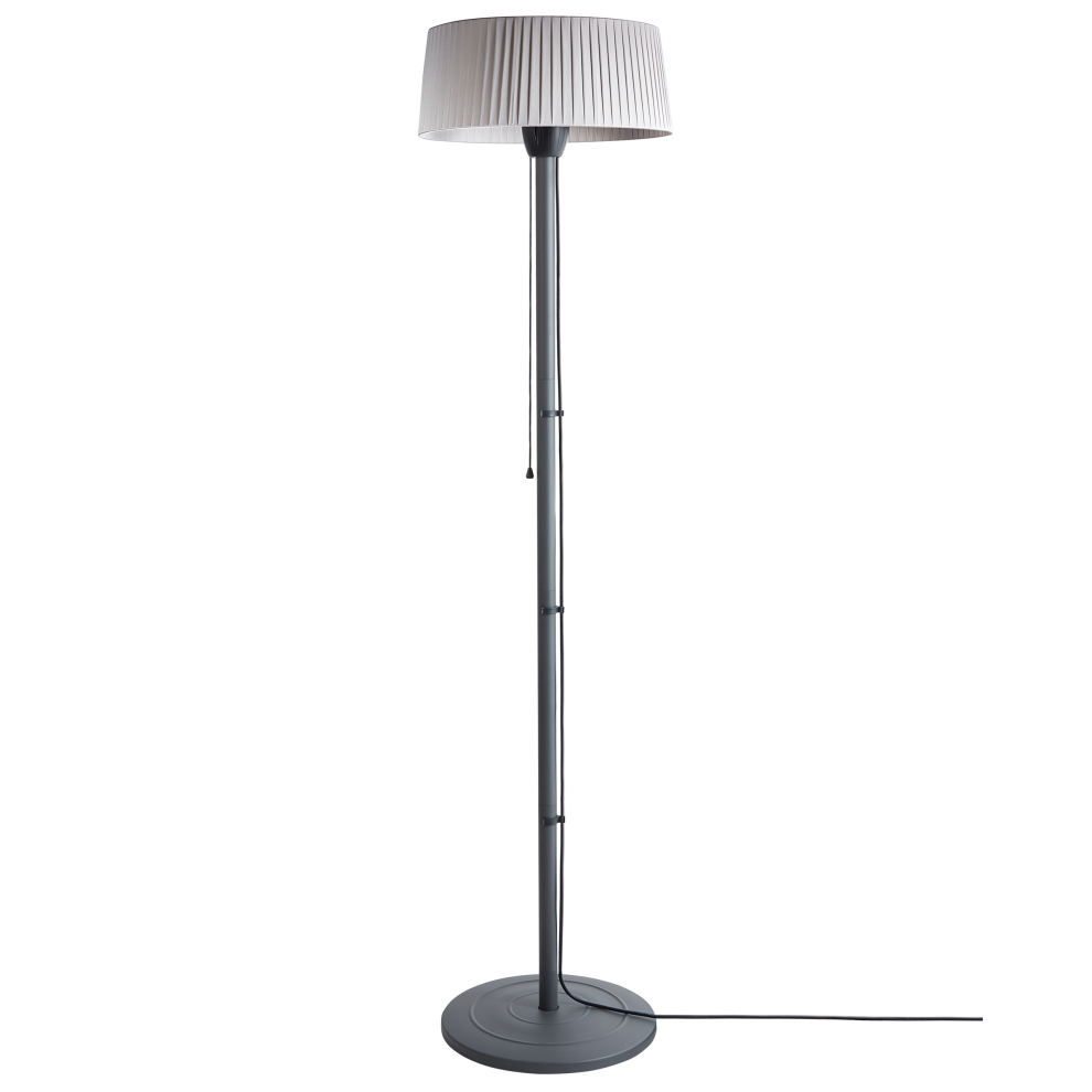 Freestanding Infrared Patio Heater VARAZZE 1500 W Grey