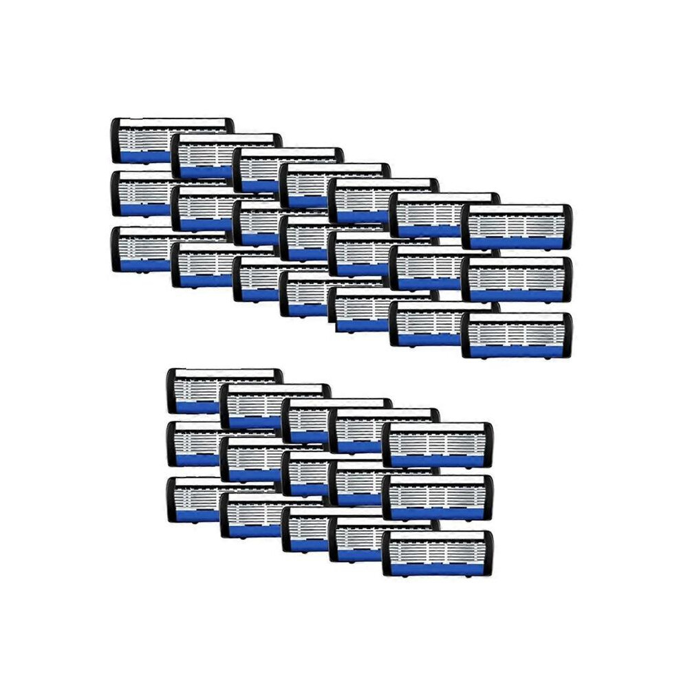 36PCS 7-Blade Razors for Men Razors Handle & Razors Blade Refills Dual Lubrication and Precision Trimmer