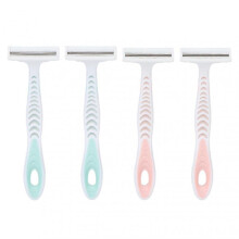 4 Pack Women's Razor On 3 Floors Portable Lightweight Non Slip Razor for Women Hair Removing