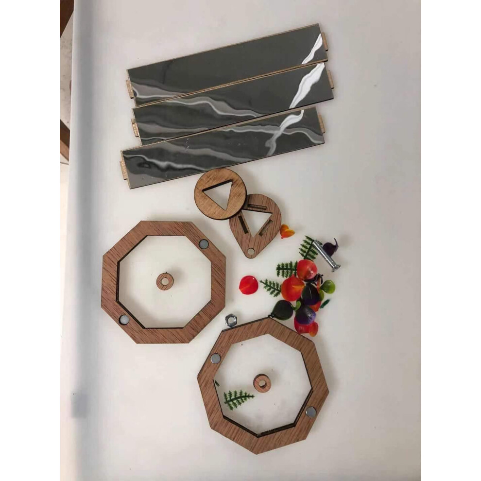 Photos - Educational Toy  Wooden DIY Kaleidoscope Kit Outdoor Children's Toys(Brown)