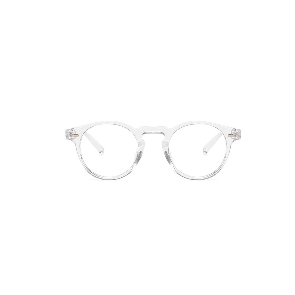 Blue/Light (Transparent, +0.25 Strength) Protection Comfortable Retro Clear Lens Reading Glasses