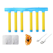 (Blue 6 Sticks) Challenge Falling Sticks Game Remote Control Kids Catching Toy Reflex Challenge Game for Training Reaction Ability