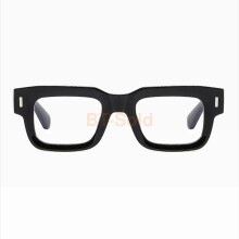 (Black, +2.50 strength) Thick Frames Blue Light Blocking Reading Glasses Clear Lens Square Glasses