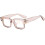 (Hawksbill, +4.50 strength) Thick Frames Blue Light Blocking Reading Glasses Clear Lens Square Glasses 9