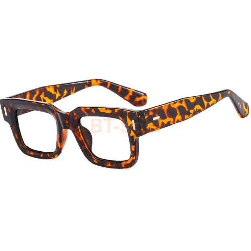 (Hawksbill, +4.50 strength) Thick Frames Blue Light Blocking Reading Glasses Clear Lens Square Glasses