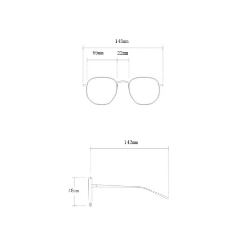(Black, +2.00 strength) Thick-rimmed anti-blue light reading glasses 2