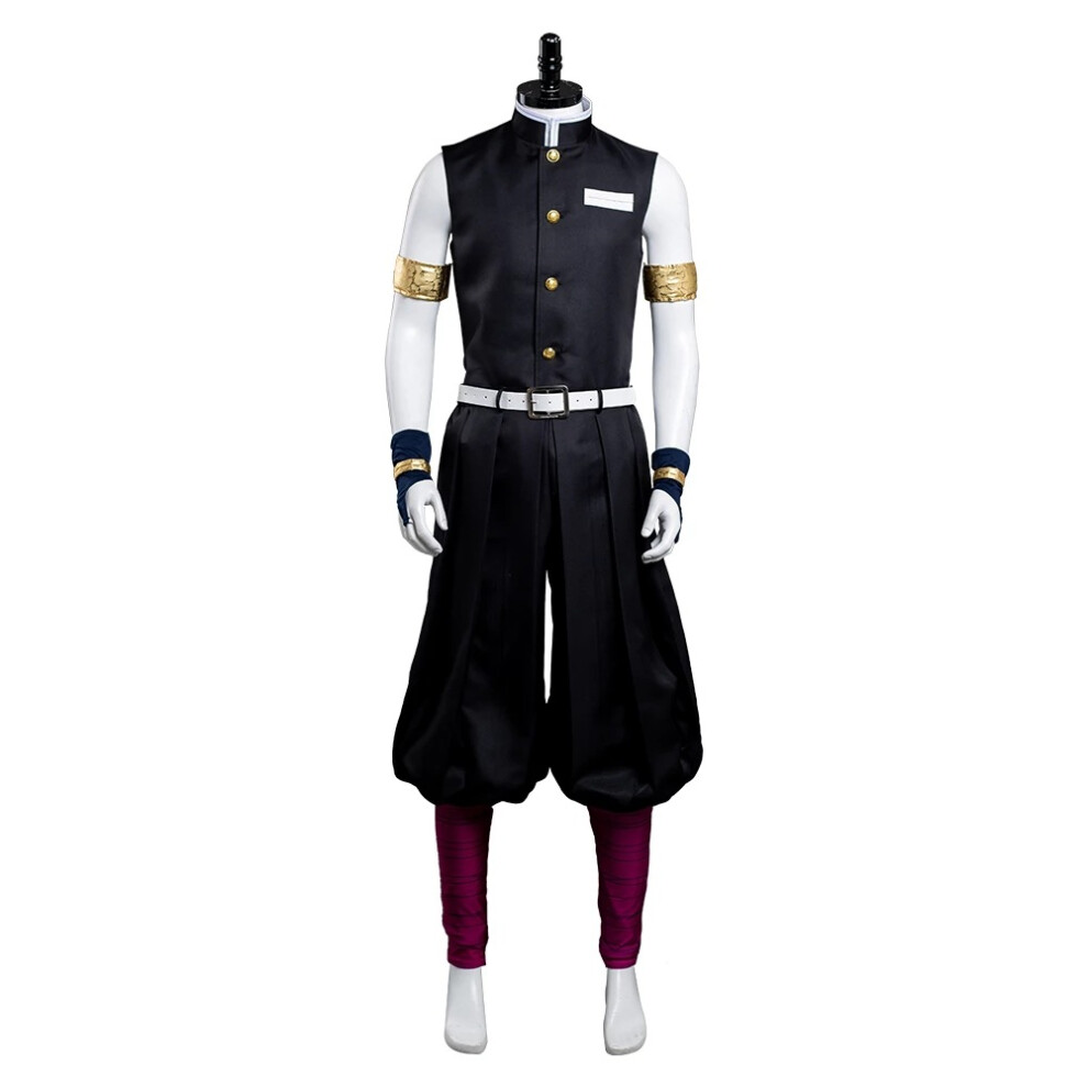 (Large) Uzui Tengen Cosplay Outfit - Flamboyant Demon Slayer Uniform with Musical Motifs