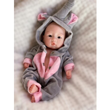 28 Cm Silicone Boy Reborn Dolls Full Body Soft Solid Solid Solid Dipinto Di Bambole Neonati Realistici Rinati Di Silicone Cuerpo Real Cuerpo