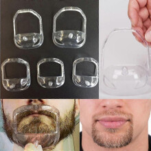 5Pcs/set Men's Beard Shaping Trimming Tool Symmetric Cut Beard Styling Template