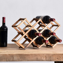 Classic 15 Bottle Pine Wood And Galvanised Metal Wine Rack Self Assembly - View #8