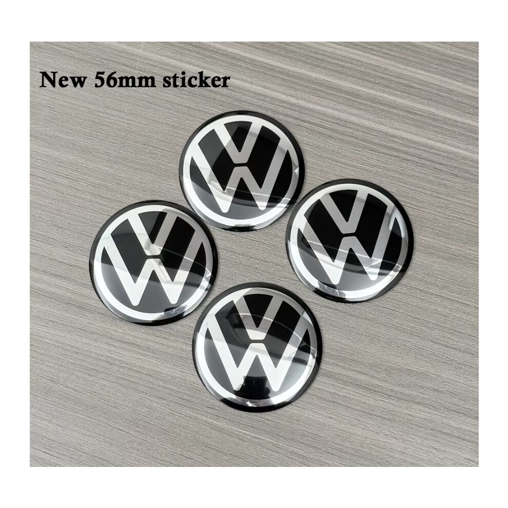 20pcs Black silver 56mm Car Wheel Center Hub Caps Sticker Badge Accessories For VW Volkswagen R GTI Golf Caps sticker-image-OPC-PHGFVQQ-NEW
