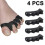 4 Pcs Toe Separators for Overlapping Toes And Restore Crooked Toes 1