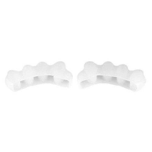 2 Pack Toe Separators Silicone Bunion Hallux Valgus Protector Divider Foot Care 2