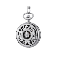 (2) Flip compass pocket watch