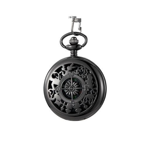(4) Flip compass pocket watch