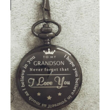 (greandson) Carving vintage pocket watches as holiday gifts