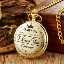 (son-2) Carving vintage pocket watches as holiday gifts