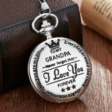 (grandpa-1) Carving vintage pocket watches as holiday gifts
