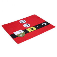 Kitchen Dining Table Mat Placemat Tableware Ornaments for Christmas Festival Party Decor(Glove)