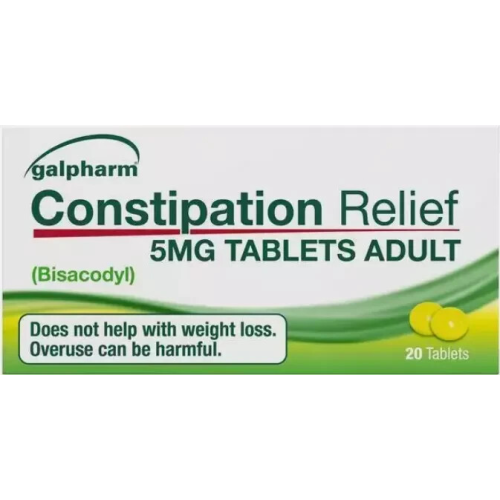 Galpharm Bisacodyl 5mg Constipation Relief Tablets  120 Laxatives 1