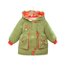 (Green, 1-2Years) Kids Girls' Coat Parker Jacket Warm Winter Hooded