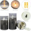 Electric Remote Control Candle Flickering Silver Gray 3
