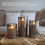 Electric Remote Control Candle Flickering Silver Gray 4