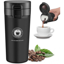 380ML Thermal Coffee Mug, Travel Mugs, Stainless Steel Insulated Thermos Bottles, BPA Free, Leak Proof