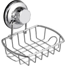 Super Strong Vacuum Suction Cup Bathroom Soap Dish Holder with Hook, Soap Holder Soap Tray Soap Sponge Holder